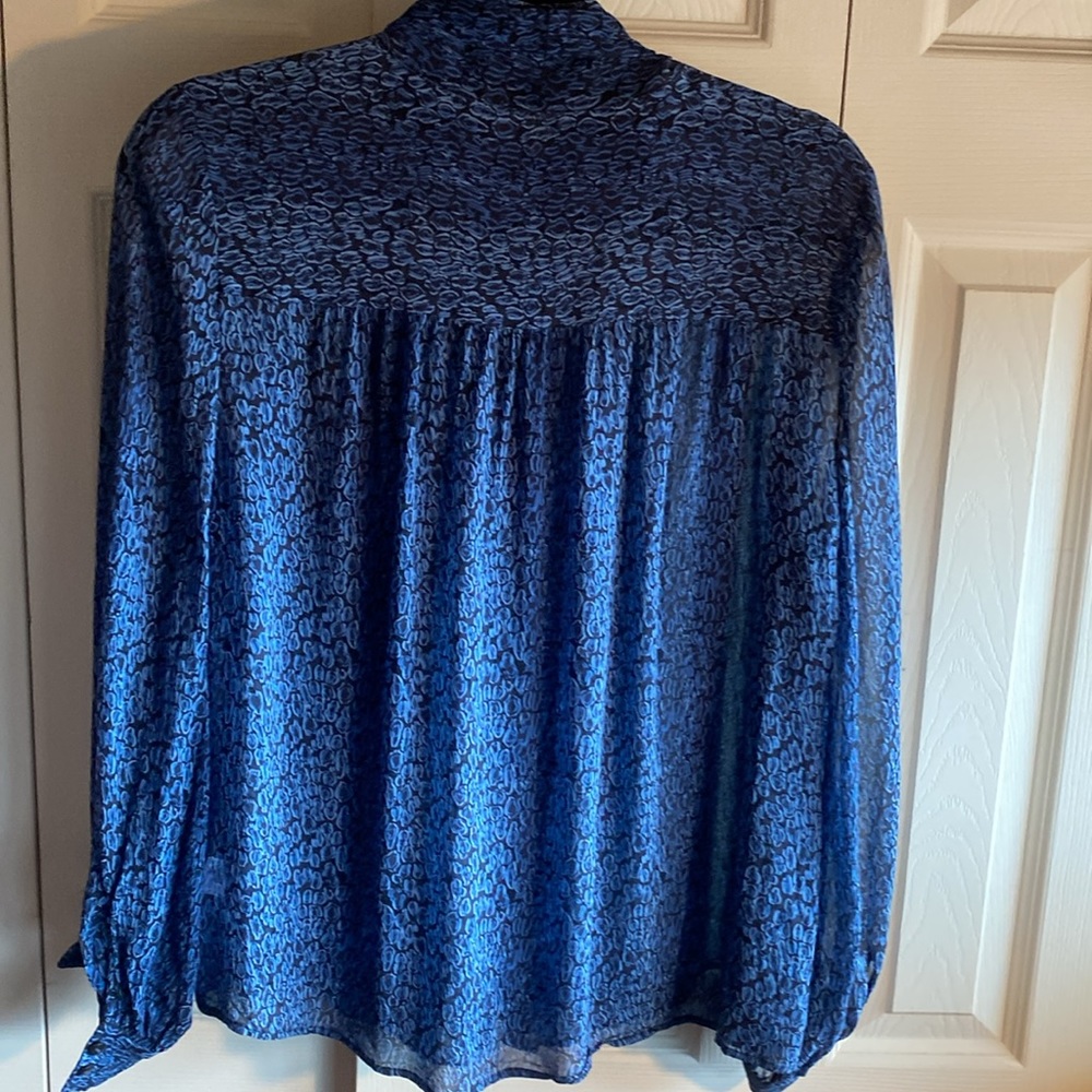 Pendleton Long Sleeve Detachable Bow Button Down … - image 4